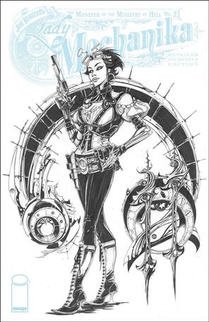 Lady Mechanika: The Monster of the Ministry of Hell issue 2-C Joe Benitez 1:10 Sketch Cover