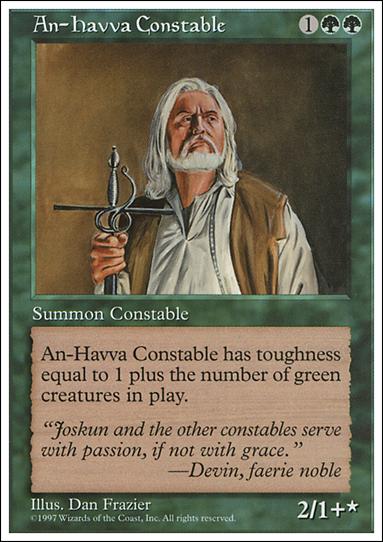 Magic the Gathering: 5th Edition (Base Set) card 277 An-Havva Constable