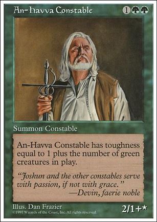Magic the Gathering: 5th Edition (Base Set) card 277 An-Havva Constable