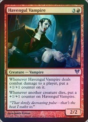 Magic the Gathering: Avacyn Restored (Base Set) card 139-B Havengul Vampire (Foil)