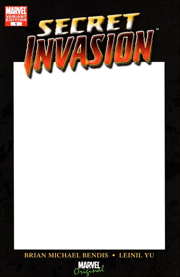 Secret Invasion (2008) issue 1-B Blank Cover with Black Back Cover