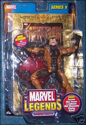 Marvel Legends (Series 5) figure 6-B Sabretooth (Gold Foil Poster)