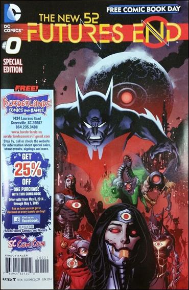 New 52: Futures End  issue 0-B Borderlands Comics and Games Cover