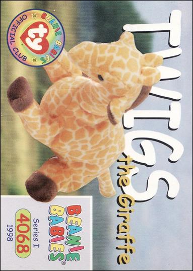 Beanie Babies Series 1 (Base Set) card 141 Twigs the Giraffe