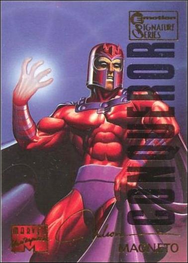 1995 Marvel Masterpieces (Multi-Foil E-Motion Parallel Base Set) card 62 Magneto