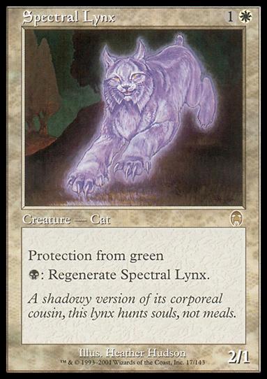 Magic the Gathering: Apocalypse (Base Set) card 17 Spectral Lynx