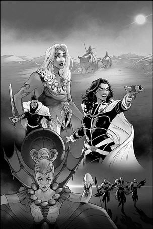 Dejah Thoris (2019) issue 6-J Vasco Georgiev 1:15 Black & White Virgin Cover