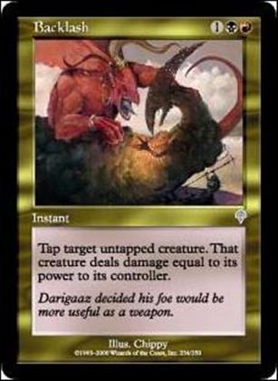 Magic the Gathering: Invasion (Base Set) card 234 Backlash