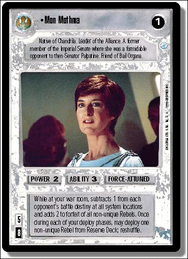 Star Wars: Endor Limited (Base Set) card 119 Mon Mothma