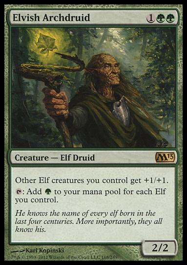 Magic the Gathering: 2013 Core Set (Base Set) card 168 Elvish Archdruid