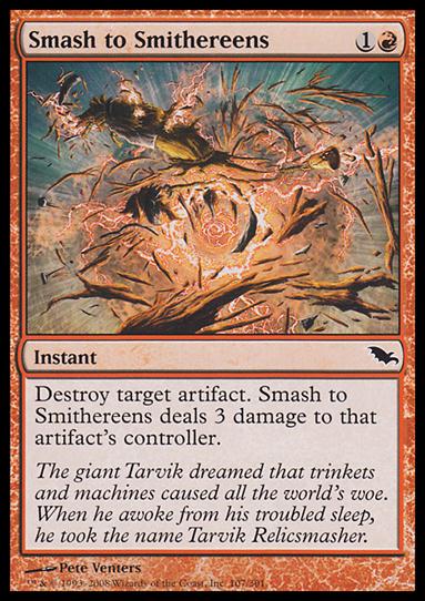 Magic the Gathering: Shadowmoor (Base Set) card 107 Smash to Smithereens