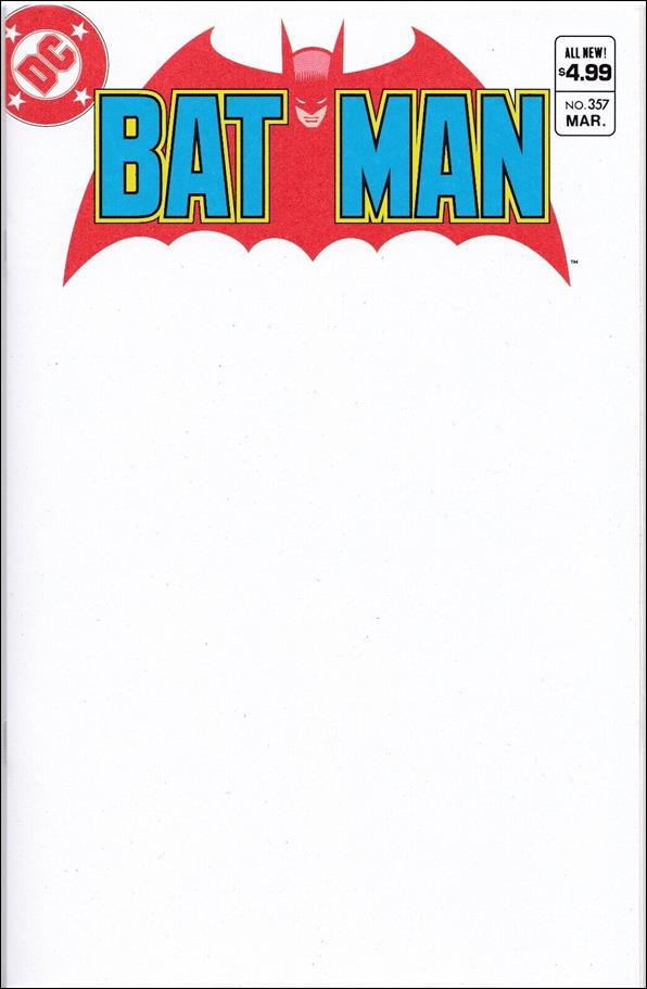 Batman (1940) issue 357-F Blank/Sketch Cover Facsimile Corrected Ed