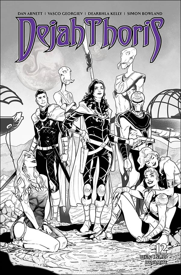 Dejah Thoris (2019) issue 12-M Vasco Georgiev 1:25 Black & White Cover