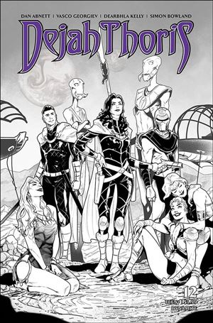 Dejah Thoris (2019) issue 12-M Vasco Georgiev 1:25 Black & White Cover
