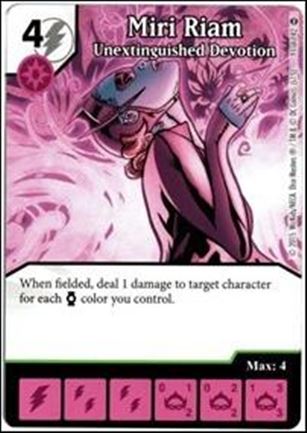DC Comics Dice Masters War of Light card 91 Miri Riam: Unextinguished Devotion 