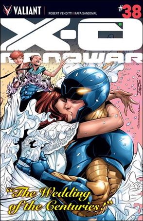 X-O Manowar (2012)  issue 38 Rafa Sandoval Wraparound Cover