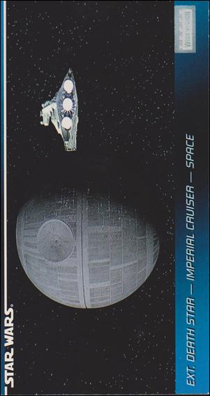 Star Wars Widevision (Base Set) card 30 Ext. Death Star - Imperial Cruiser - Space