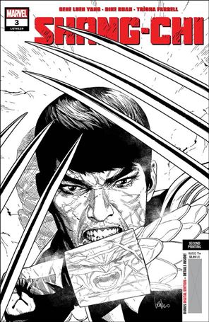 Shang-Chi (2021) issue 3-E Leinil Francis Yu B&W Cover (2nd Printing)