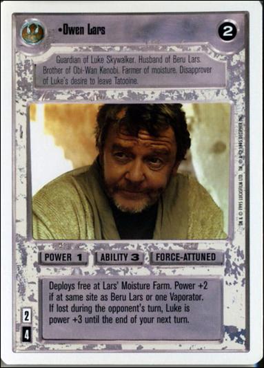Star Wars: Premiere Unlimited (Base Set) card 190 Owen Lars