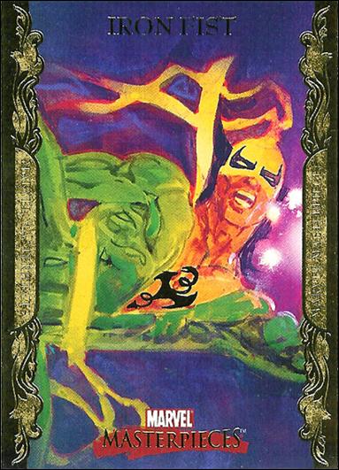 2007 Marvel Masterpieces (Parallel Gold Border Base Set) card 42 Iron Fist
