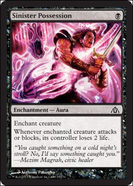 Magic the Gathering: Dragon's Maze (Base Set) card 29 Sinister Possession 