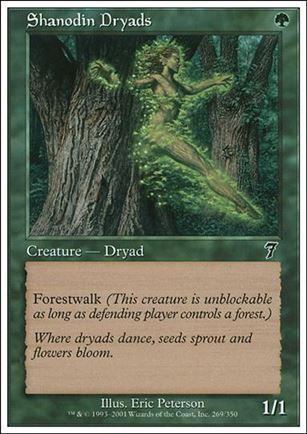 Magic the Gathering: 7th Edition (Base Set) card 269 Shanodin Dryads