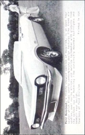 Sports Cars (1970) (Base Set) card 17 Ford Runabout