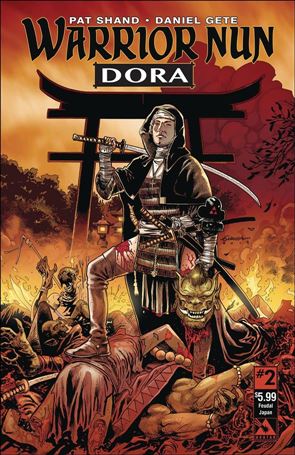Warrior Nun Dora issue 2-E Gabriel Andrade Feudal Japan Cover