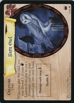 Harry Potter: Diagon Alley (Base Set) card 32 Barn Owl