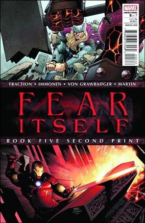 Fear Itself issue 5-D Steve McNiven Red Cover (2nd Printing)