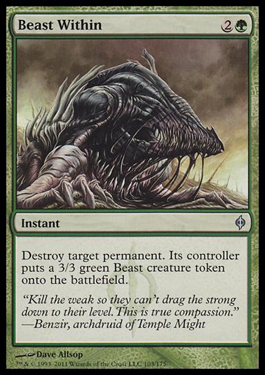 Magic the Gathering: New Phyrexia card 103 Beast Within