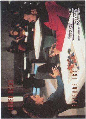 Star Trek: The Next Generation - The Episode Collection Season Seven (Base Set) card 690 Lower Decks, Episode 167-C