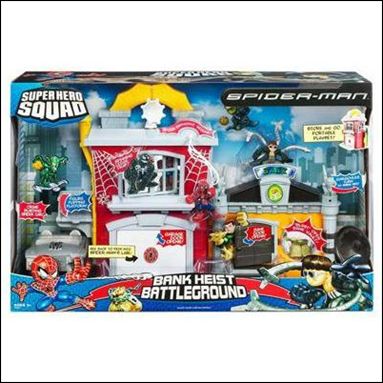 Spider-Man Super Hero Squad Playset figure 1 Bank Heist Battleground Playset