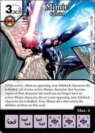 Marvel Dice Masters Dark X-Men Team Pack card 7 Mimic: Calvin 