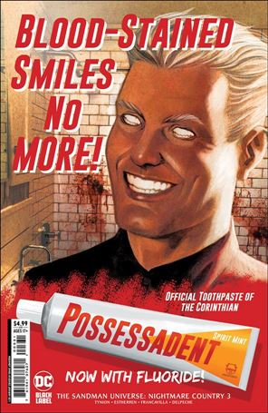 Sandman Universe: Nightmare Country issue 3-C Dave Johnson 1:25 Cardstock Cover