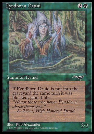 Magic the Gathering: Alliances (Base Set) card 90-B Fyndhorn Druid