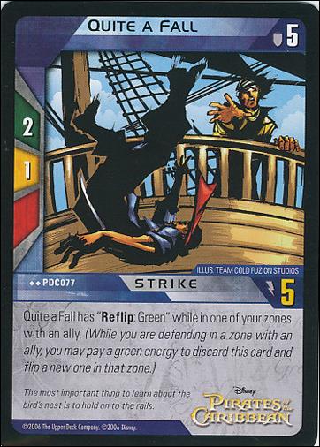 Pirates of the Caribbean - Dead Man's Chest (Base Set) card PDC077 Quite a Fall