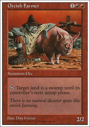 Magic the Gathering: 5th Edition (Base Set) card 257 Orcish Farmer