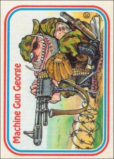 Awsome! All-Stars (Base Set) card 97-B Machine Gun George / Puzzle Back