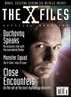 Official X-Files Magazine Volume 1 issue 9-B Fox Mulder Closeup Cover