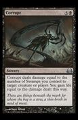 Magic the Gathering: Duel Decks: Divine vs. Demonic (Base Set) card 55 Corrupt
