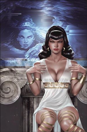 Bettie Page: The Alien Agenda issue 3-S Josh Burns Virgin Cover