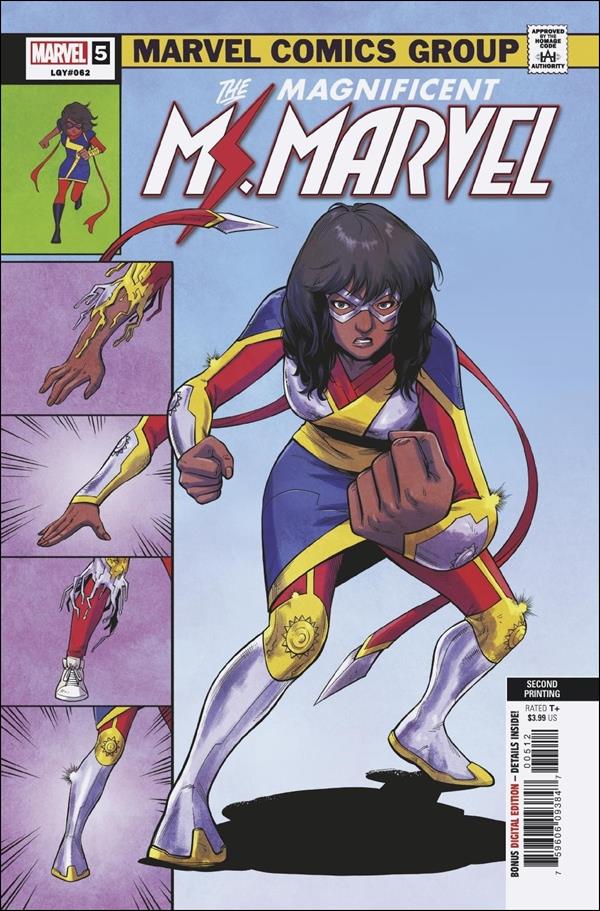 Magnificent Ms. Marvel issue 5-B Minkyu Jung Cover (2nd Printing)
