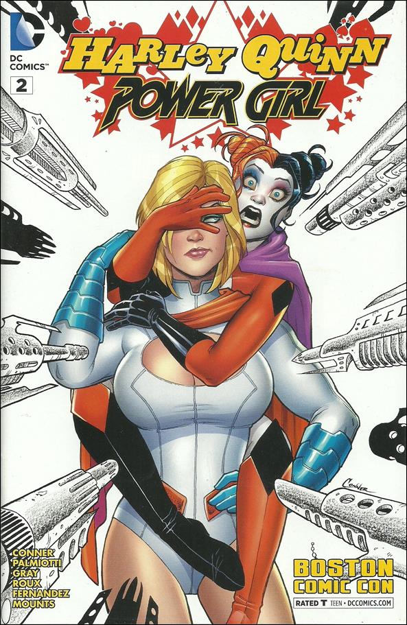 Harley Quinn and Power Girl issue 2-B Boston Comic Con Cover