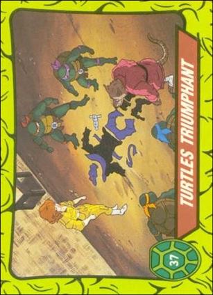 Teenage Mutant Hero Turtles (Ireland) (Base Set) card 37 Turtles Triumphant