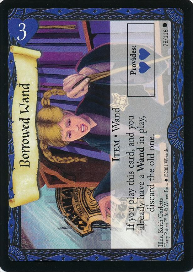 Harry Potter (Base Set) card 78 Borrowed Wand