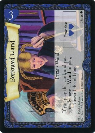 Harry Potter (Base Set) card 78 Borrowed Wand