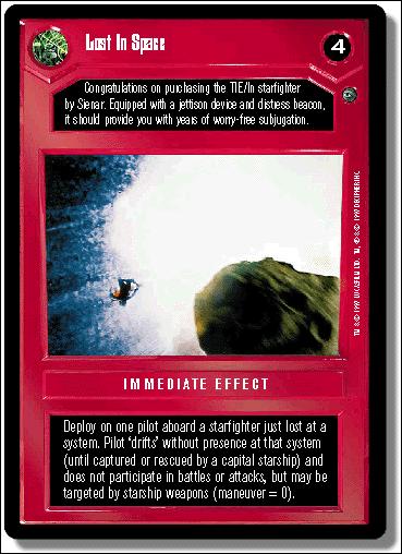Star Wars: Dagobah Limited (Base Set) card 42 Lost In Space