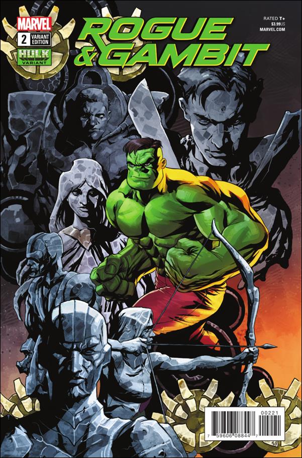 Rogue & Gambit issue 2-B Mike McKone Hulk Cover