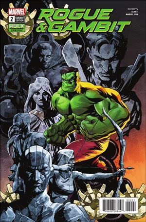 Rogue & Gambit issue 2-B Mike McKone Hulk Cover